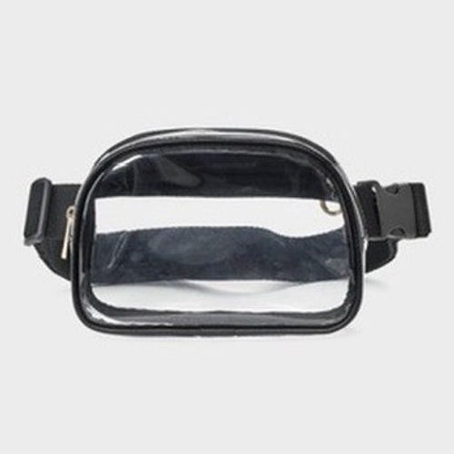 Universal Thread Fanny Pack Women Os Clear Black Stadium Approved Belt Bag Nwt
